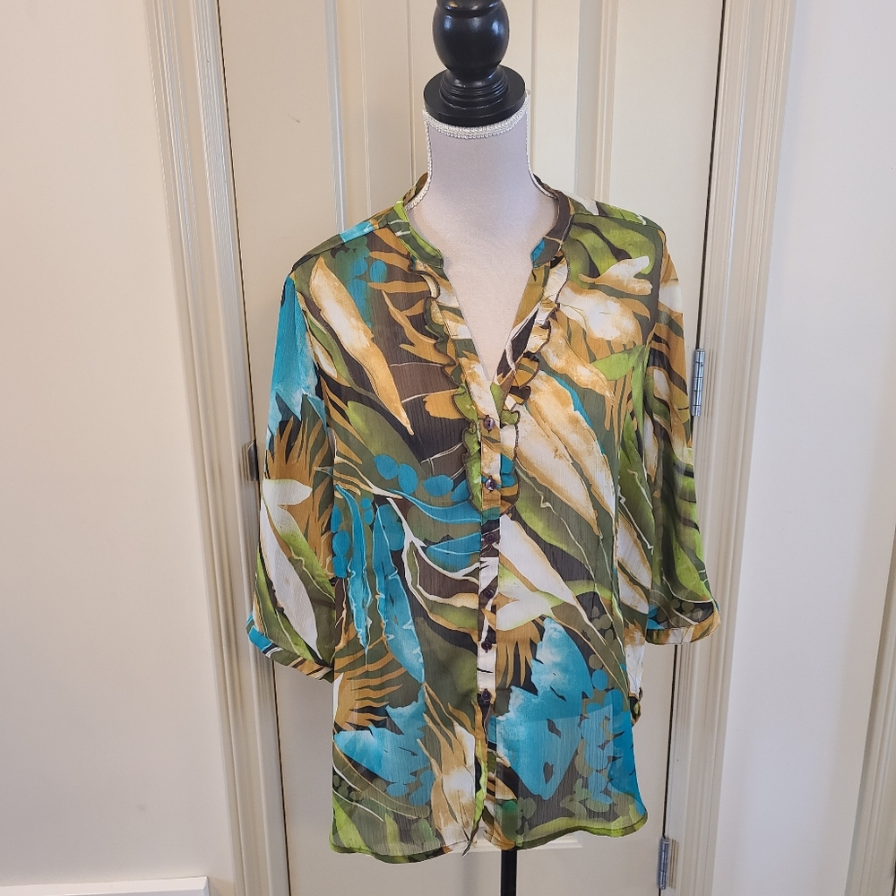 Tanjay Petites Sheer Blouse